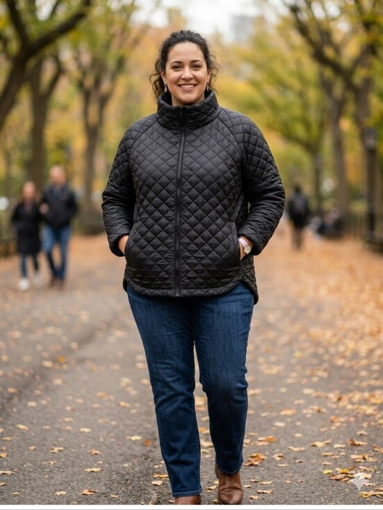 Athleta Jackets & Blazers - ATHLETA WHISPER FEATHERLESS PUFFER JACKET -  QUILTING - BLACK - Like New 3x